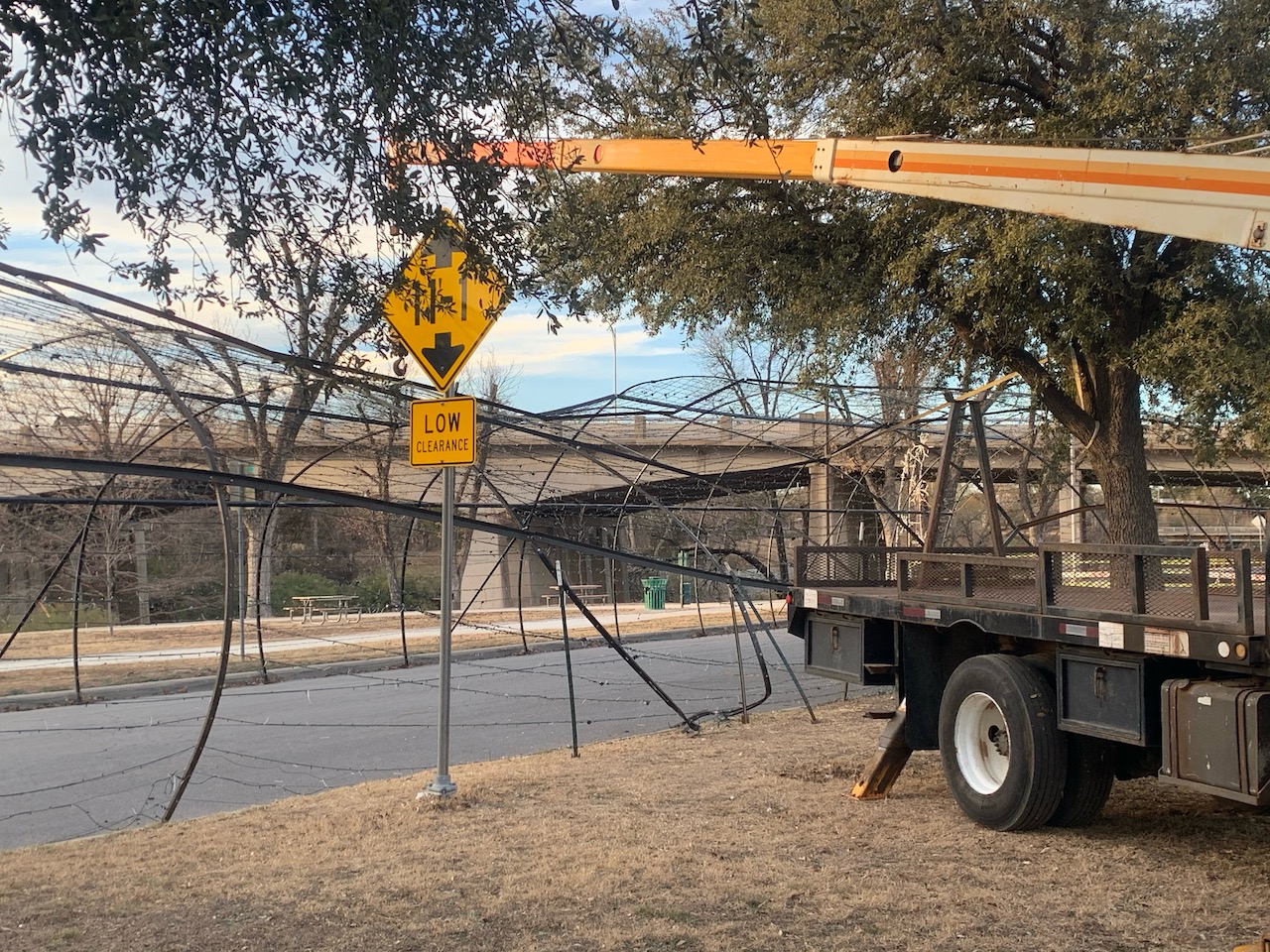 Car Crash Takes Out Part of the Downtown Christmas Light Tour