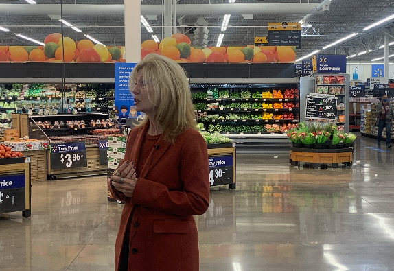Brenda Gunter Speaking at Walmart's Donation to Shannon Medical Center
