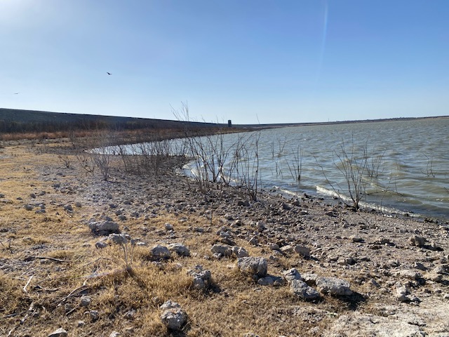 O.C. Fisher Shoreline Along the Dam (LIVE! Photo/Yantis Green)