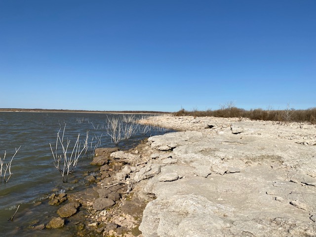 O.C. Fisher Shoreline Along the Dam (LIVE! Photo/Yantis Green)
