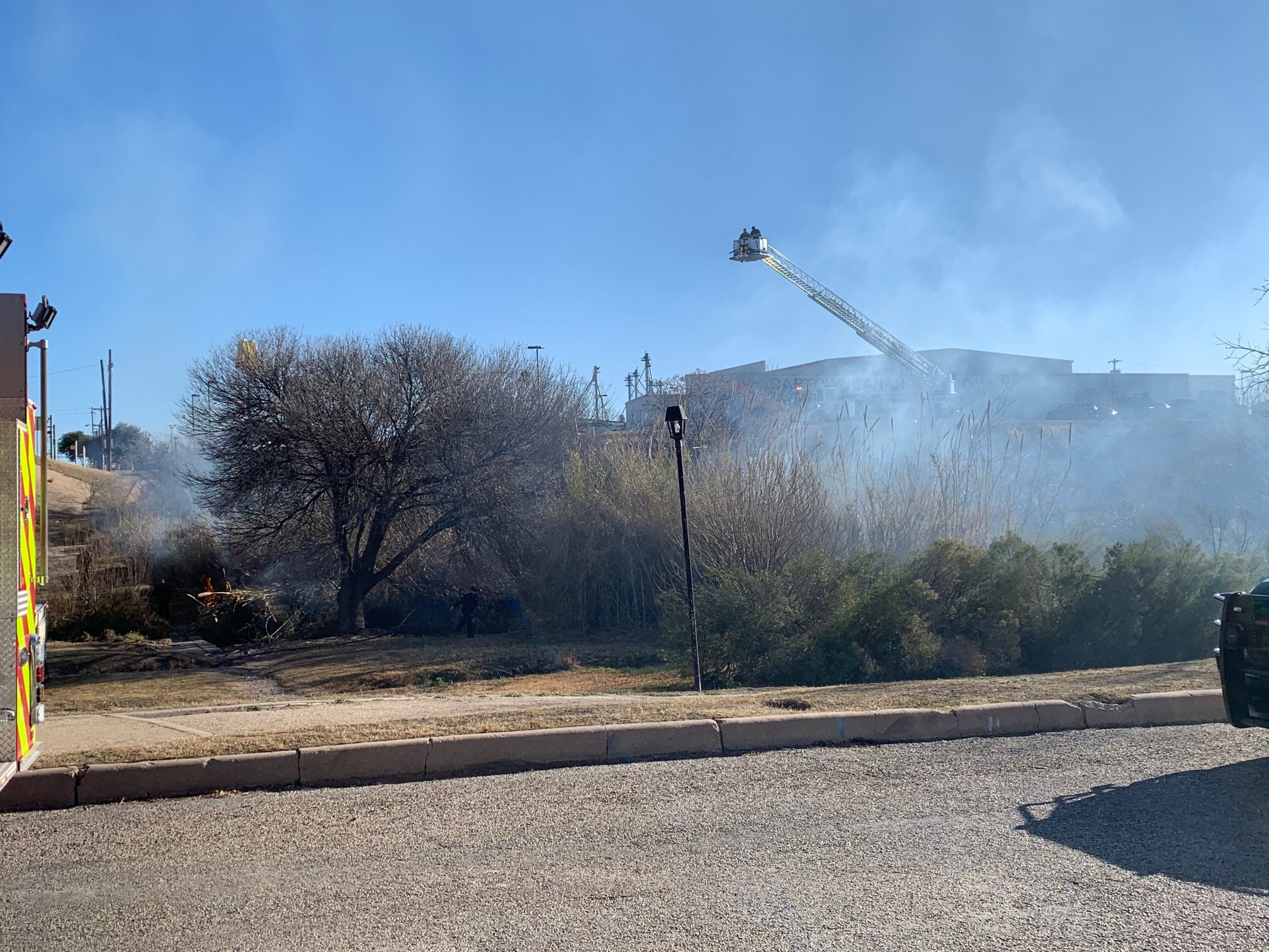 Grass Fire Near Central High