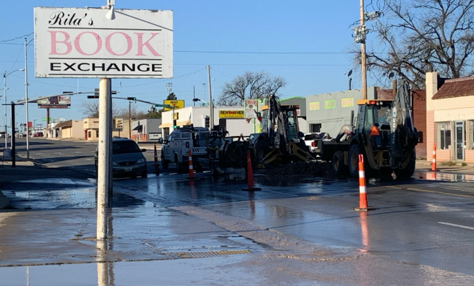 Road Crews Working at Beauregard and Bishop