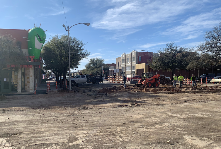Downtown San Angelo Streets Torn to Shreds