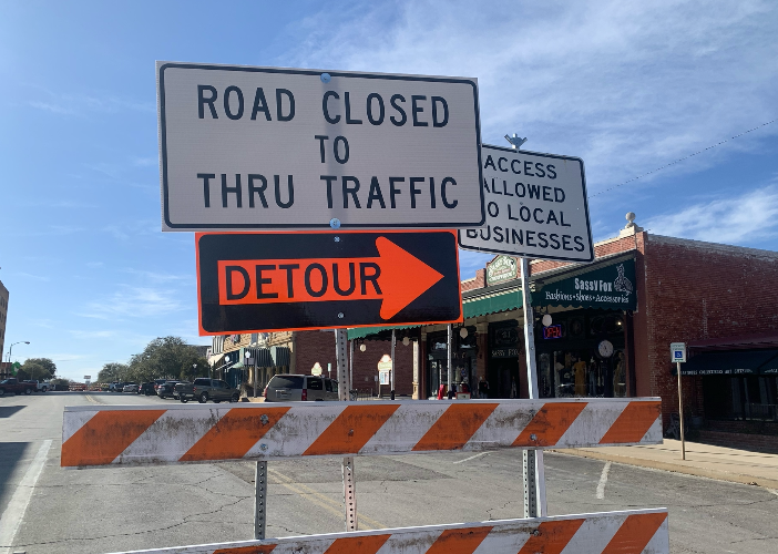 Downtown San Angelo Streets Torn to Shreds