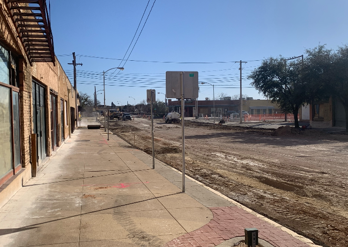 Downtown San Angelo Streets Torn to Shreds