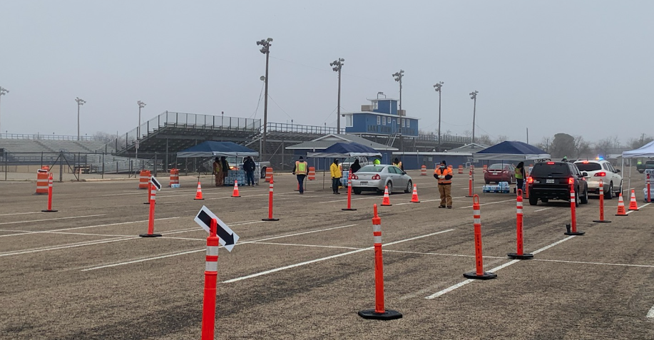 North Side Residents Flock to Lake View Stadium for Free Water
