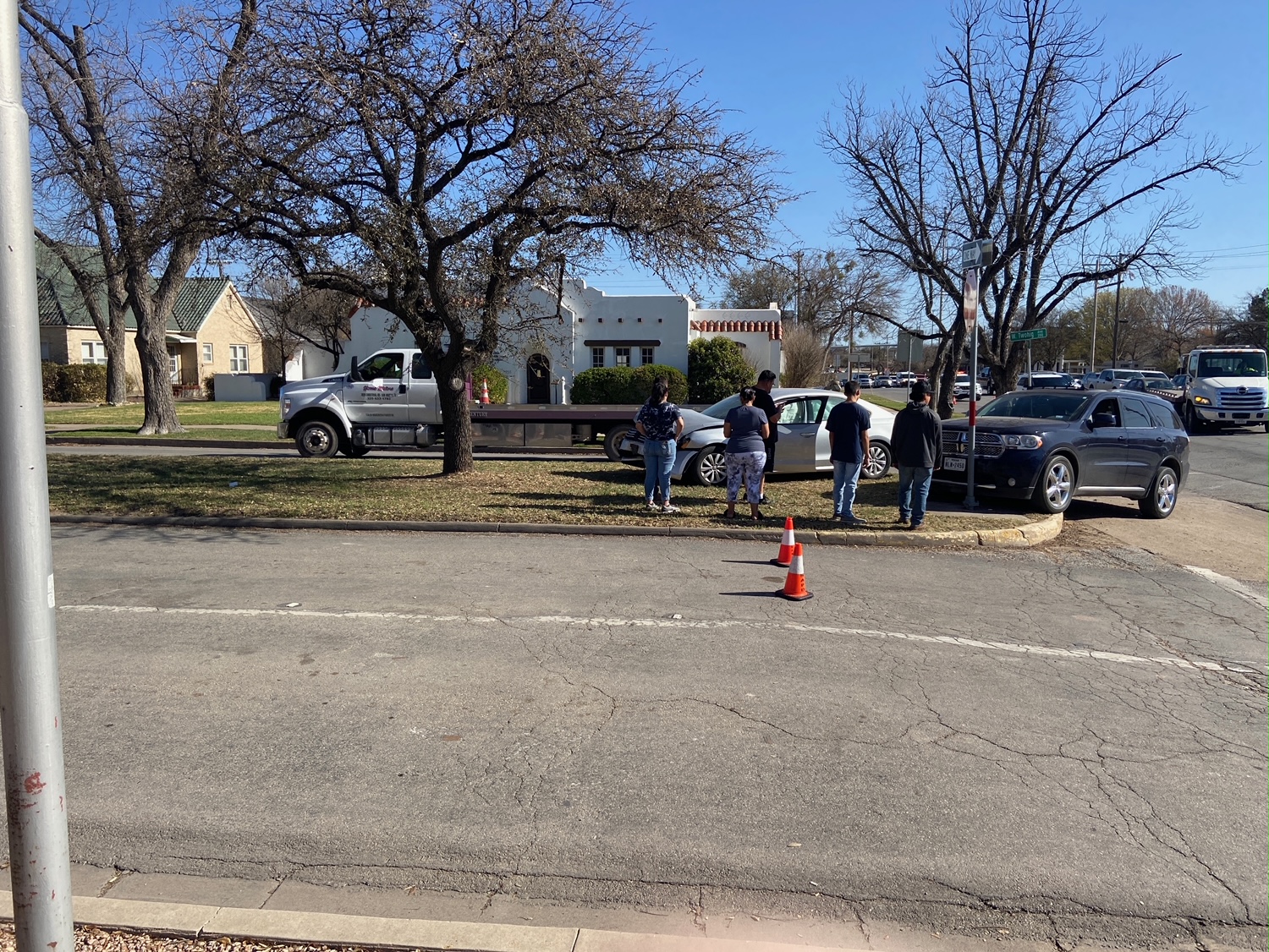 Woman Injured in Twohig Bryant Crash (LIVE! Photo Traci King)