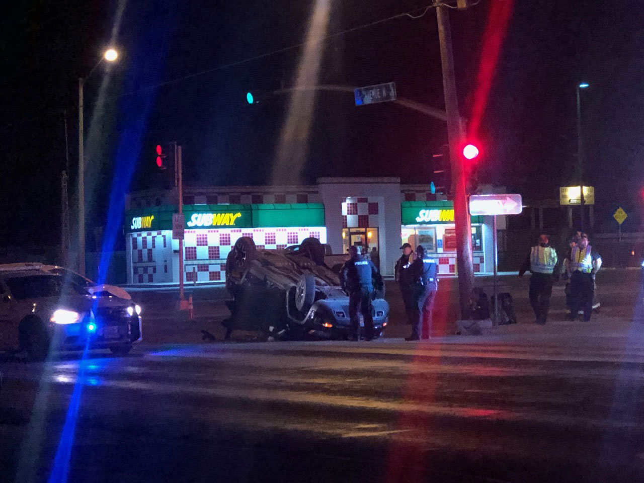 How does one flip an SUV on South Bryant?