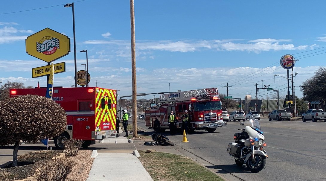 Motorcycle Crash at Sonic