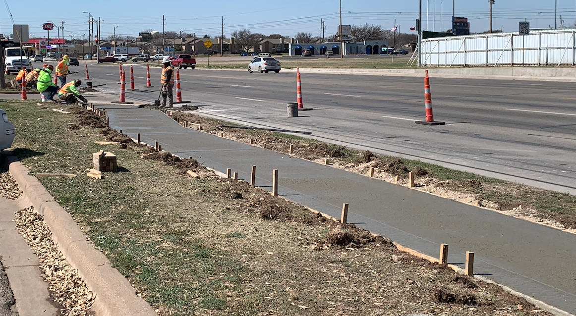 New Sidewalks Installed on Knickerbocker Rd.