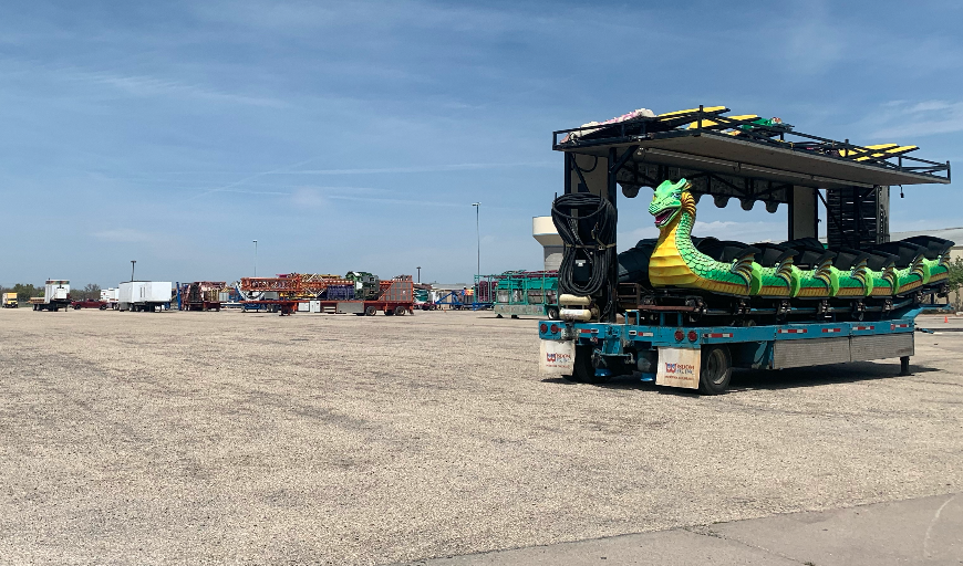 2021 Western Shamrock Carnival Being Set Up 2021 Western Shamrock Carnival Being Set Up
