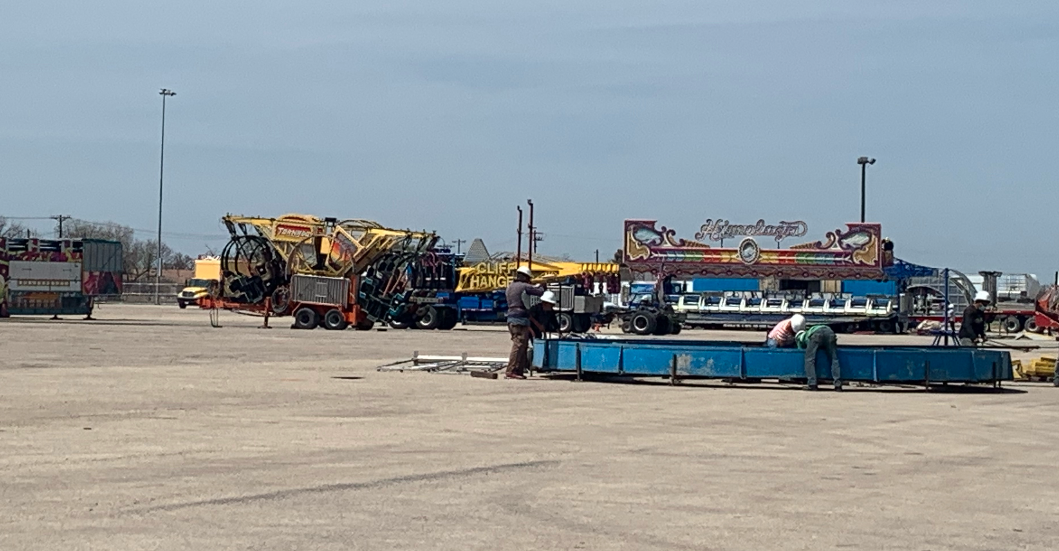 2021 Western Shamrock Carnival Being Set Up 2021 Western Shamrock Carnival Being Set Up