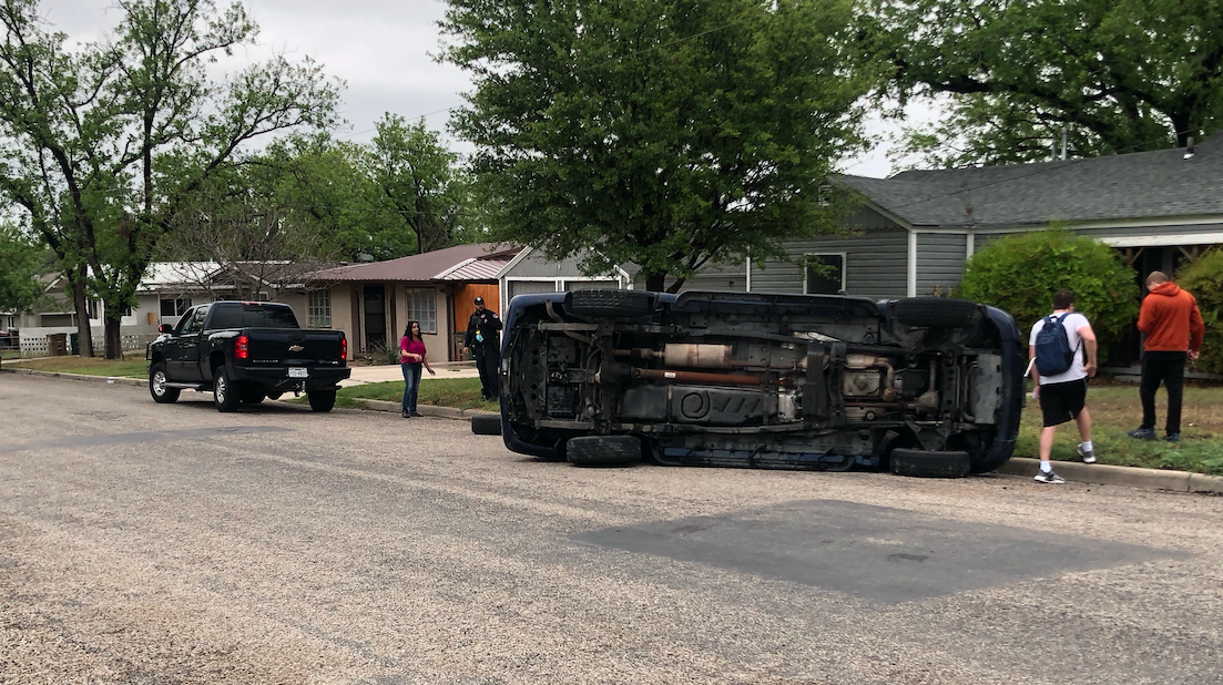 Rollover Crash at S. Tyler and E. Ave. J