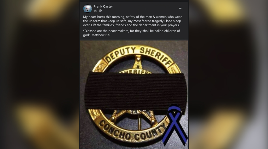 San Angelo Police Chief Frank Carter Shows Support San Angelo Police Chief Frank Carter Shows Support