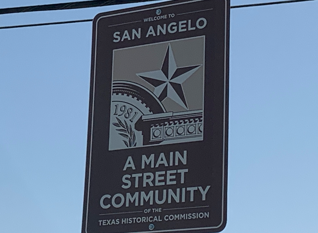 Main Street Community Sign Provided by TxDot Main Street Community Sign Provided by TxDot