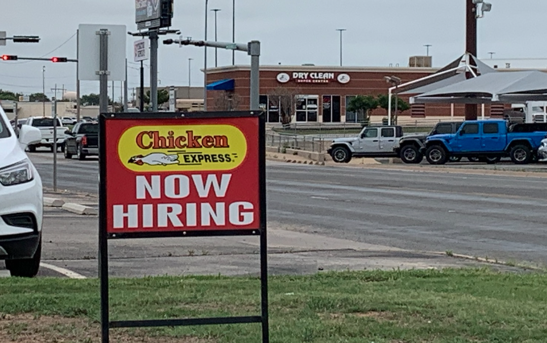 Now Hiring Signs Across San Angelo