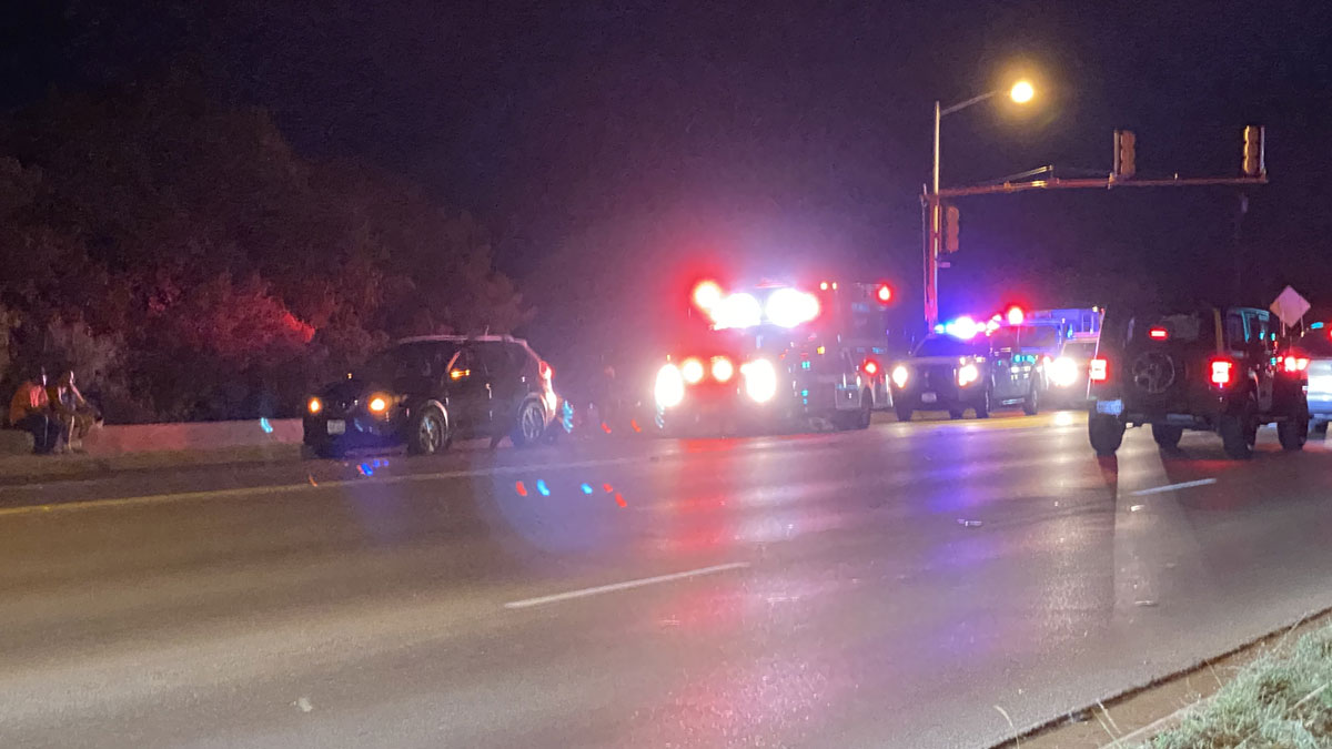 Biker down on Knickerbocker Road Biker down on Knickerbocker Road