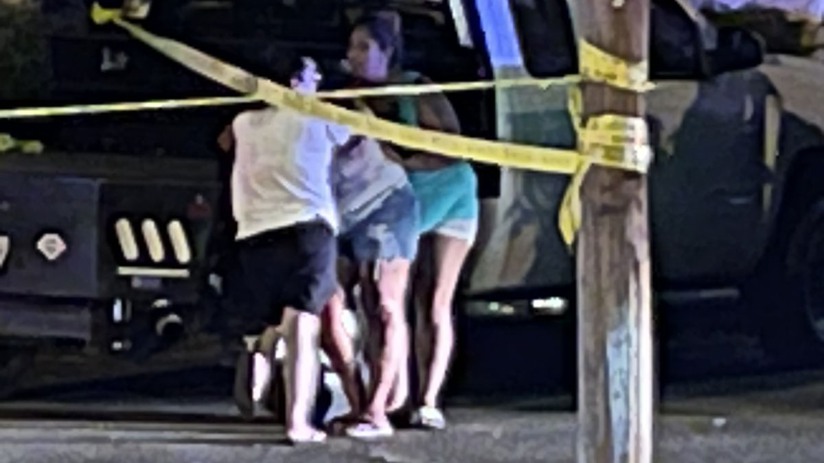 Crime scene tape at the Cross Keys Apartments, 1222 S. Abe. St on July 31, 2021 Crime scene tape at the Cross Keys Apartments, 1222 S. Abe. St on July 31, 2021