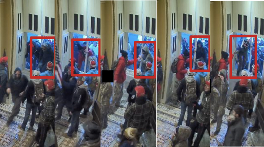 Munn Family entering the U.S. Capitol by crawling through a window at approximately 2:25 p.m. | FBI Munn Family entering the U.S. Capitol by crawling through a window at approximately 2:25 p.m. | FBI