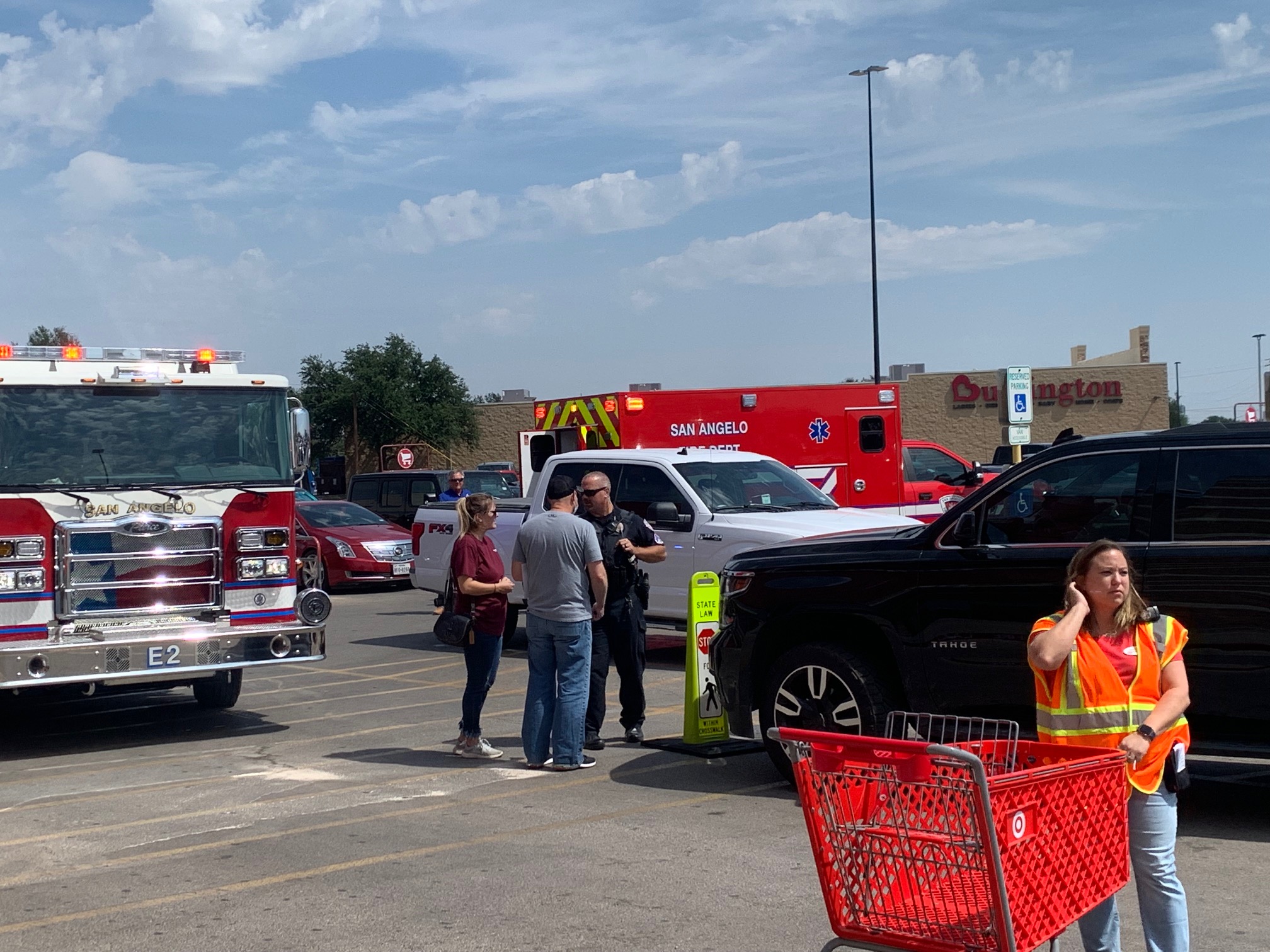 Tahoe/Pedestrian Crash at Target (LIVE! Photo/Matt Trammell) Tahoe/Pedestrian Crash at Target (LIVE! Photo/Matt Trammell)