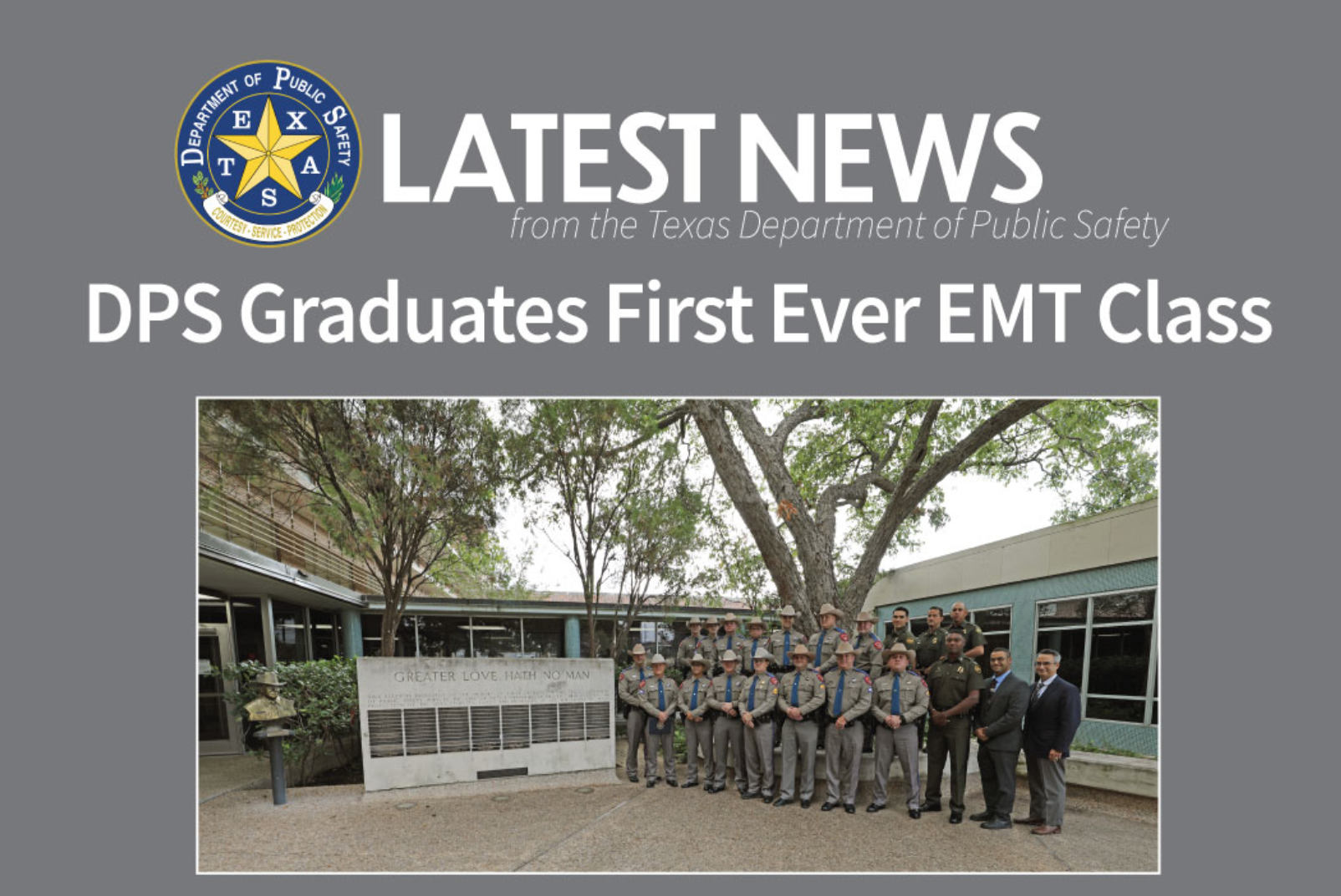 Texas DPS Graduates First EMT Class (Contributed/DPS) Texas DPS Graduates First EMT Class (Contributed/DPS)