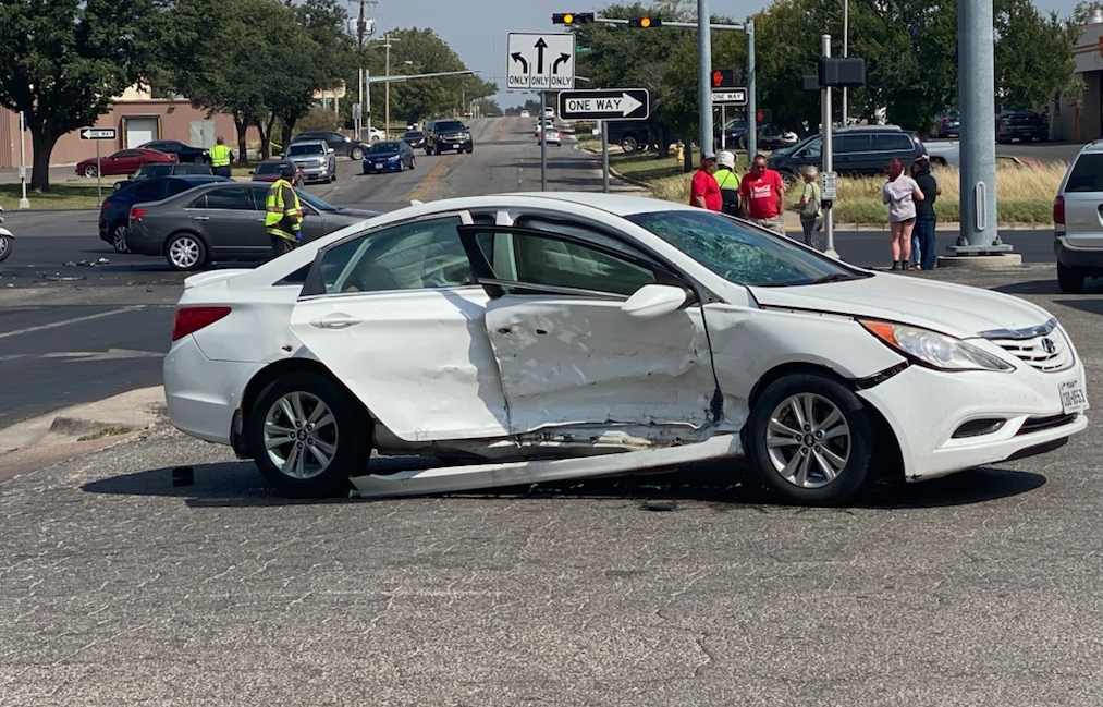 Crash 19th and N. Bryant on Oct. 12, 2021