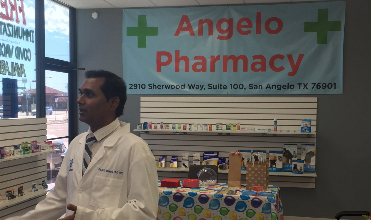 Krishna Vukoti at Angelo Pharmacy