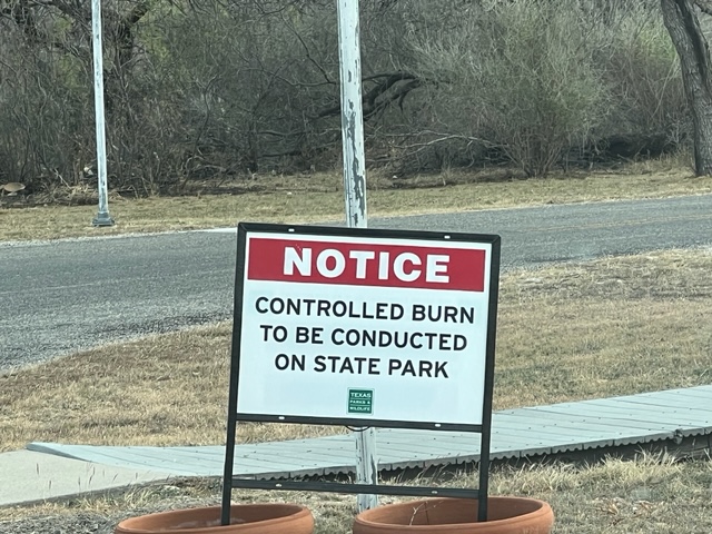 Controlled Burn at San Angelo State Park (LIVE! Photo/Yantis Green)
