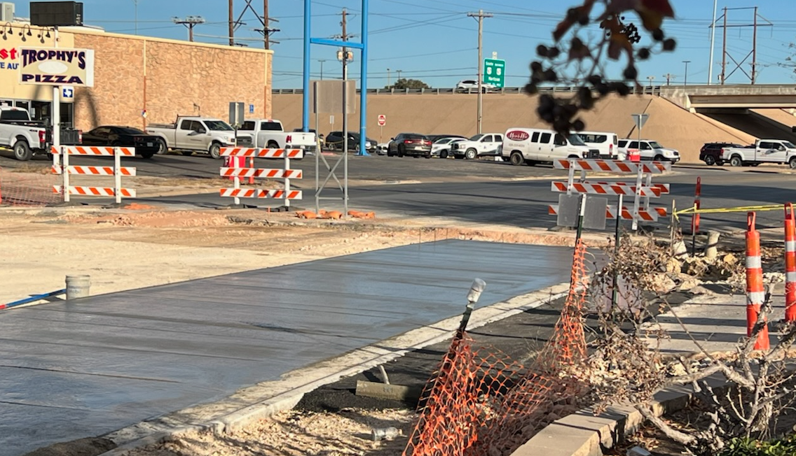 Sidewalks Being Installed at the Red Arroyo and Southwest Blvd.