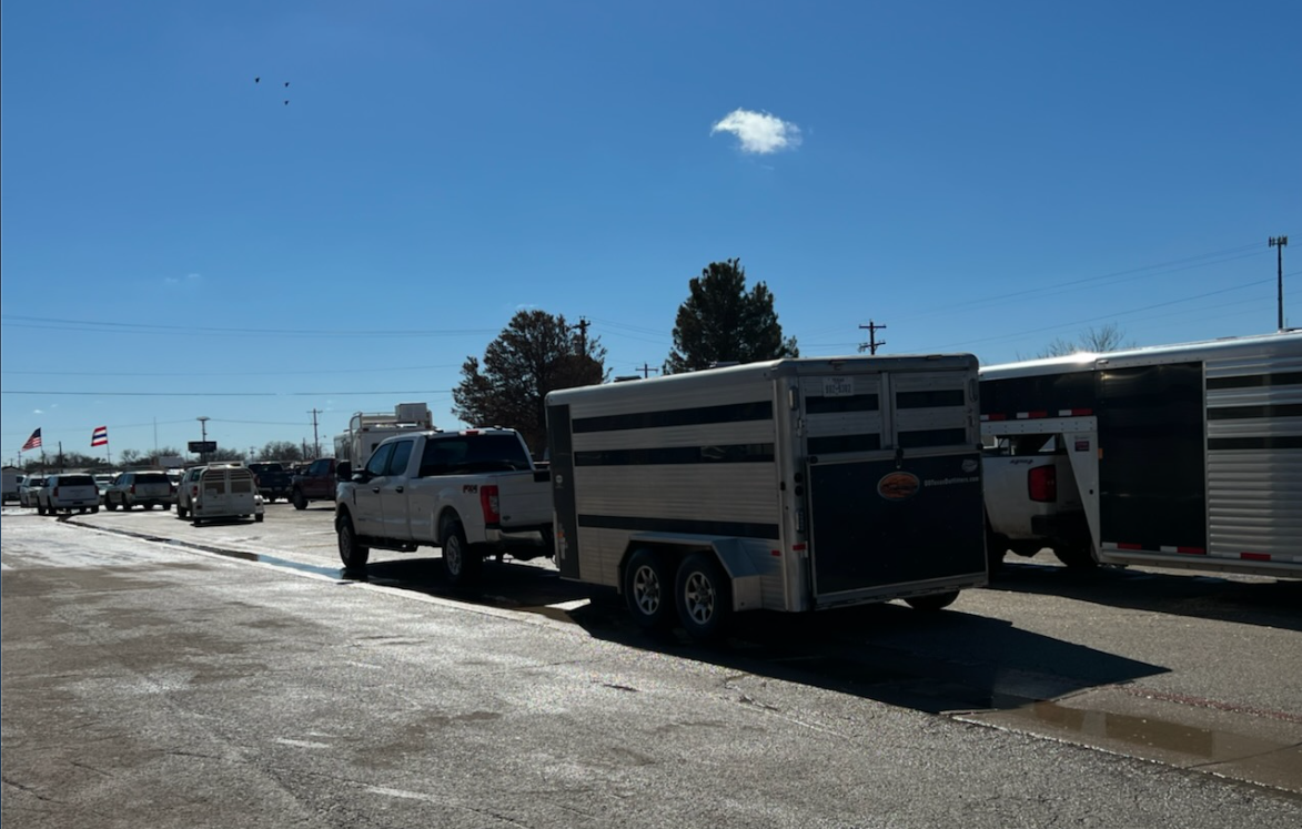 Trailer Line at the San Angelo Stock Show Trailer Line at the San Angelo Stock Show