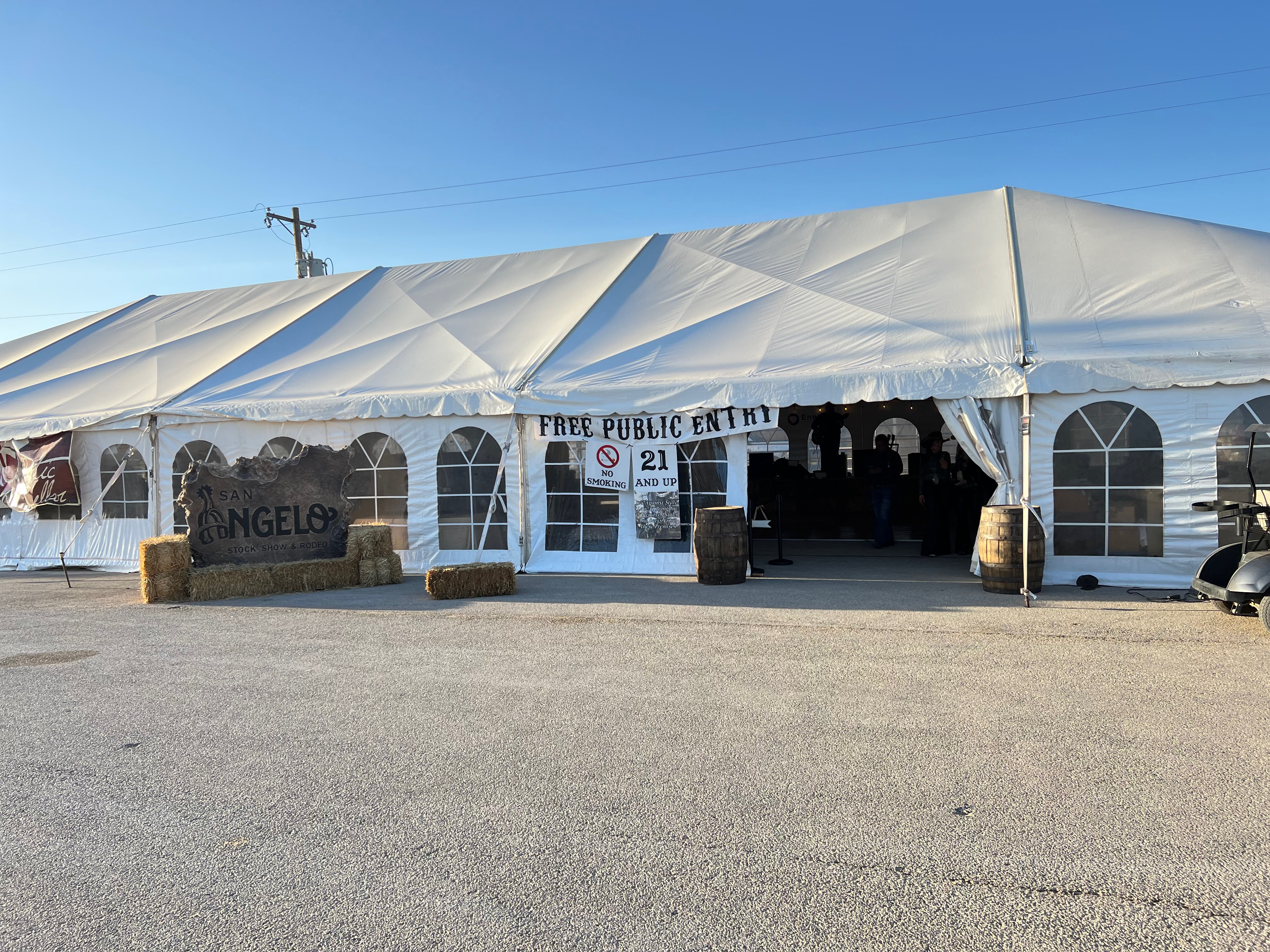 The wine tent The wine tent