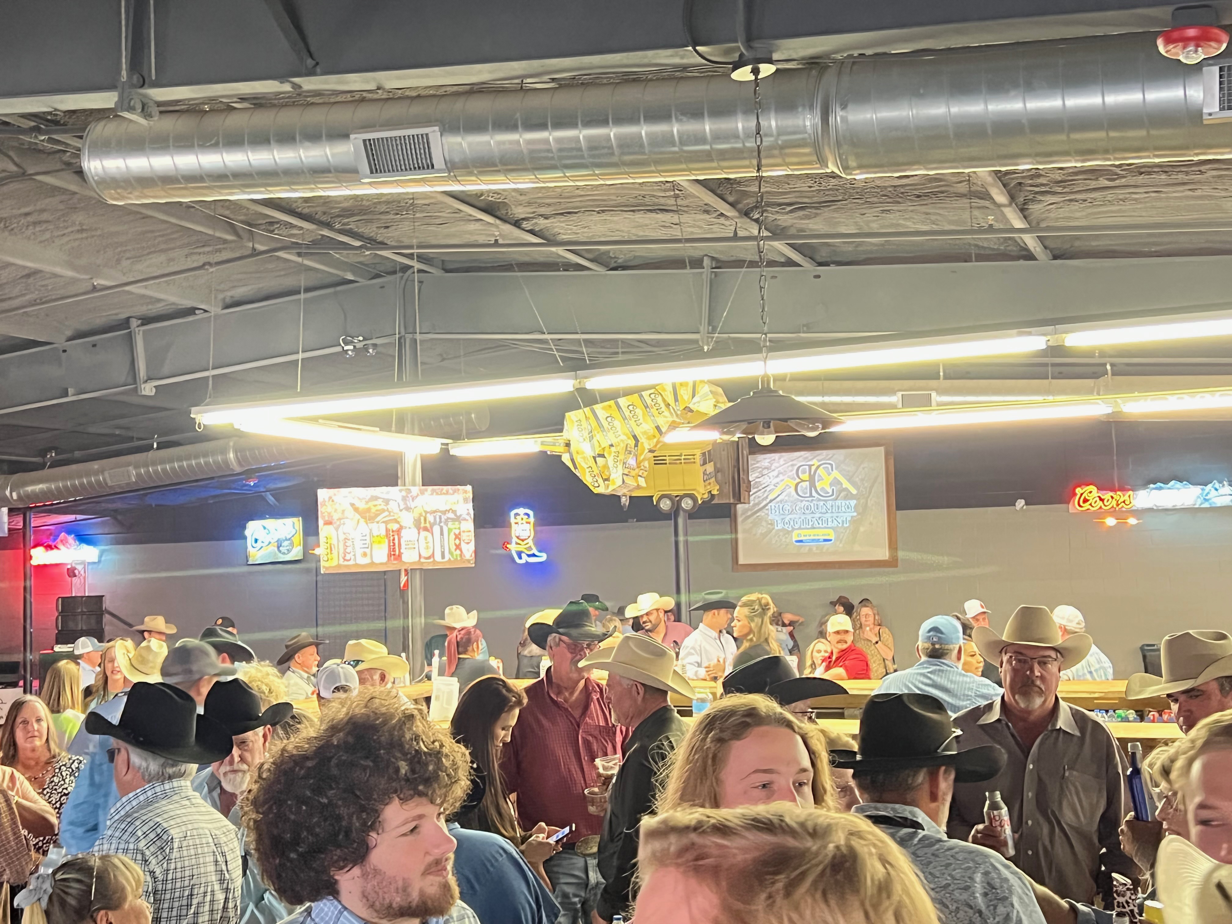 Inside the coliseum just before the rodeo began on April 1, 2022 Inside the coliseum just before the rodeo began on April 1, 2022