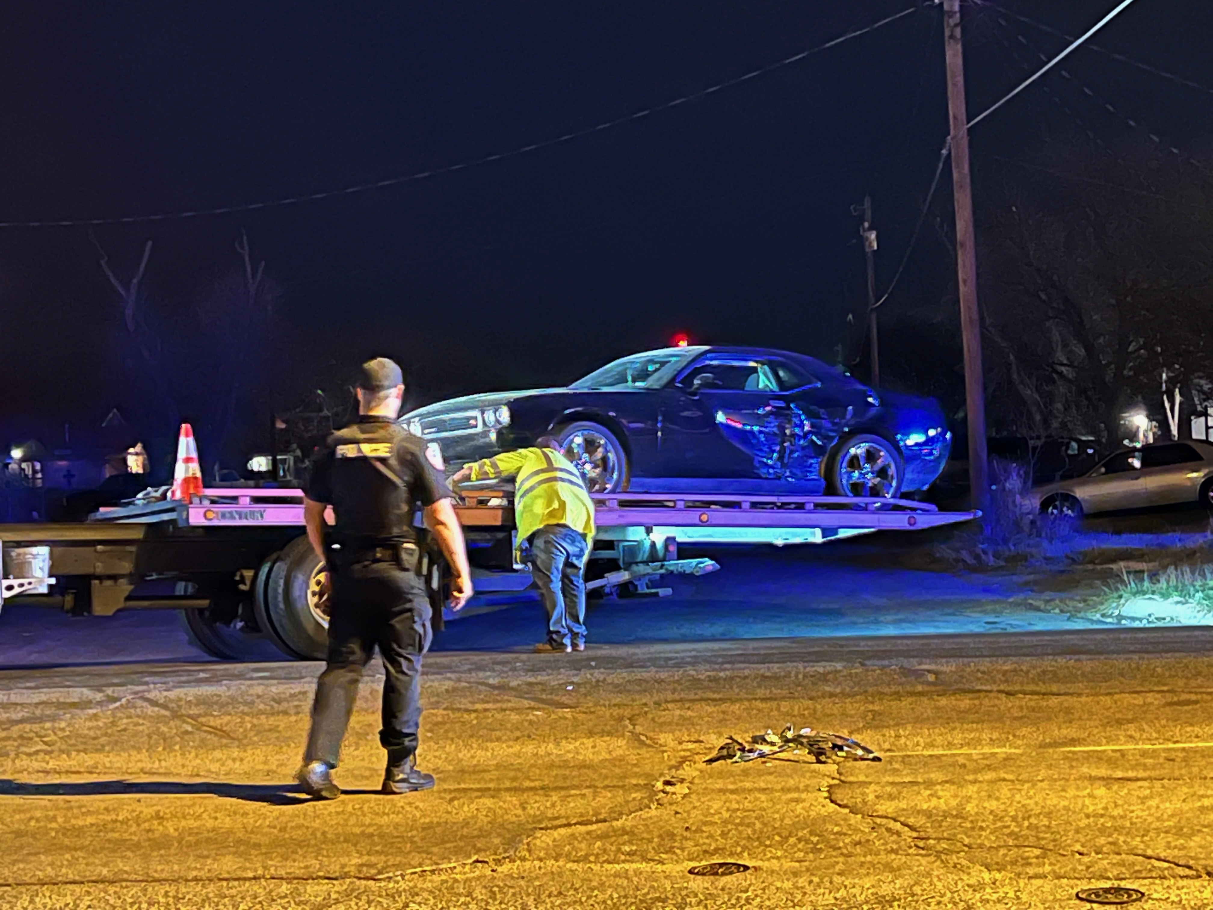A crash on at 23rd St. and N.. Chadbourne St. after the rodeo on April 1, 2022 A crash on at 23rd St. and N.. Chadbourne St. after the rodeo on April 1, 2022