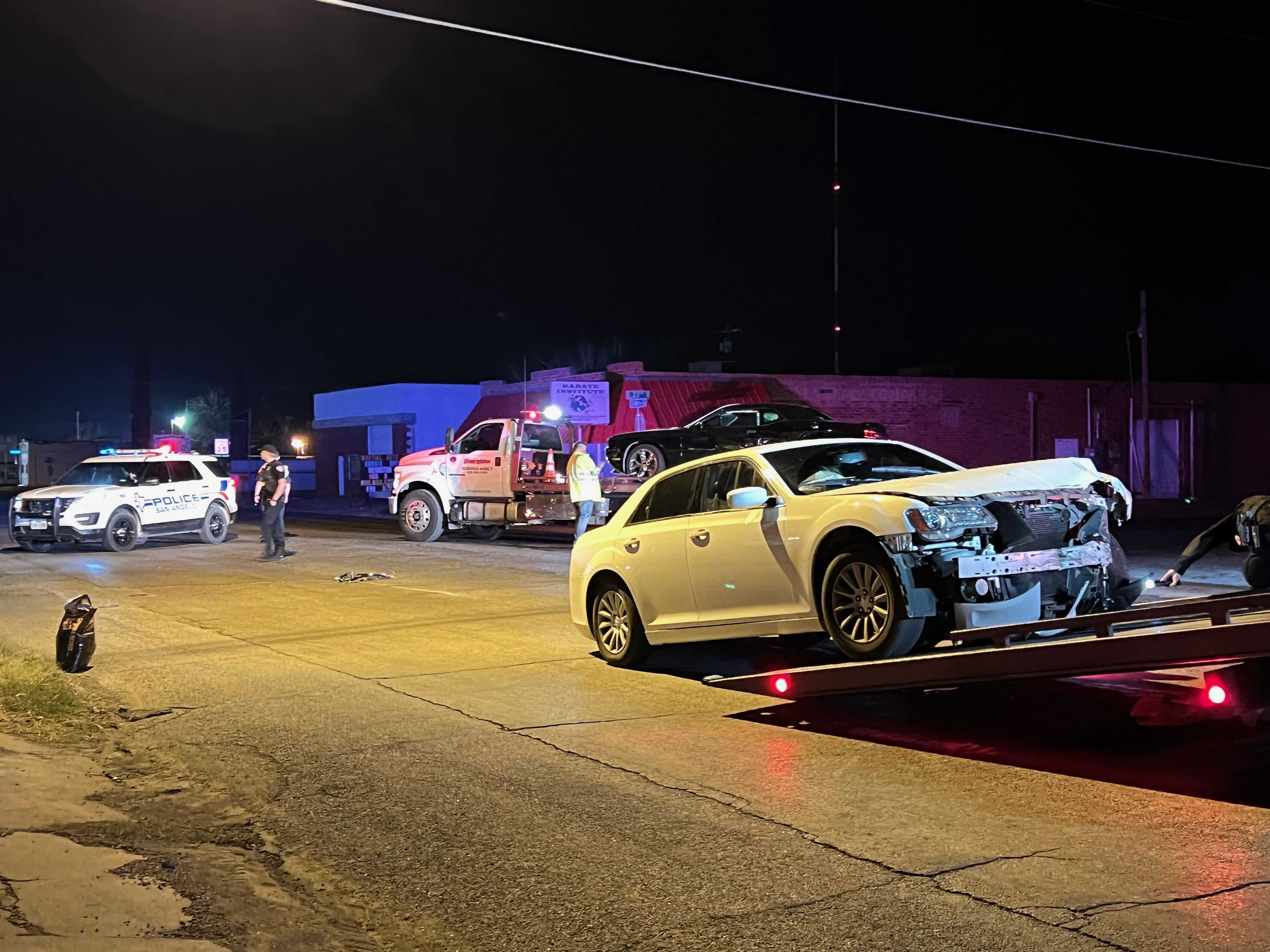 A crash on at 23rd St. and N.. Chadbourne St. after the rodeo on April 1, 2022 A crash on at 23rd St. and N.. Chadbourne St. after the rodeo on April 1, 2022