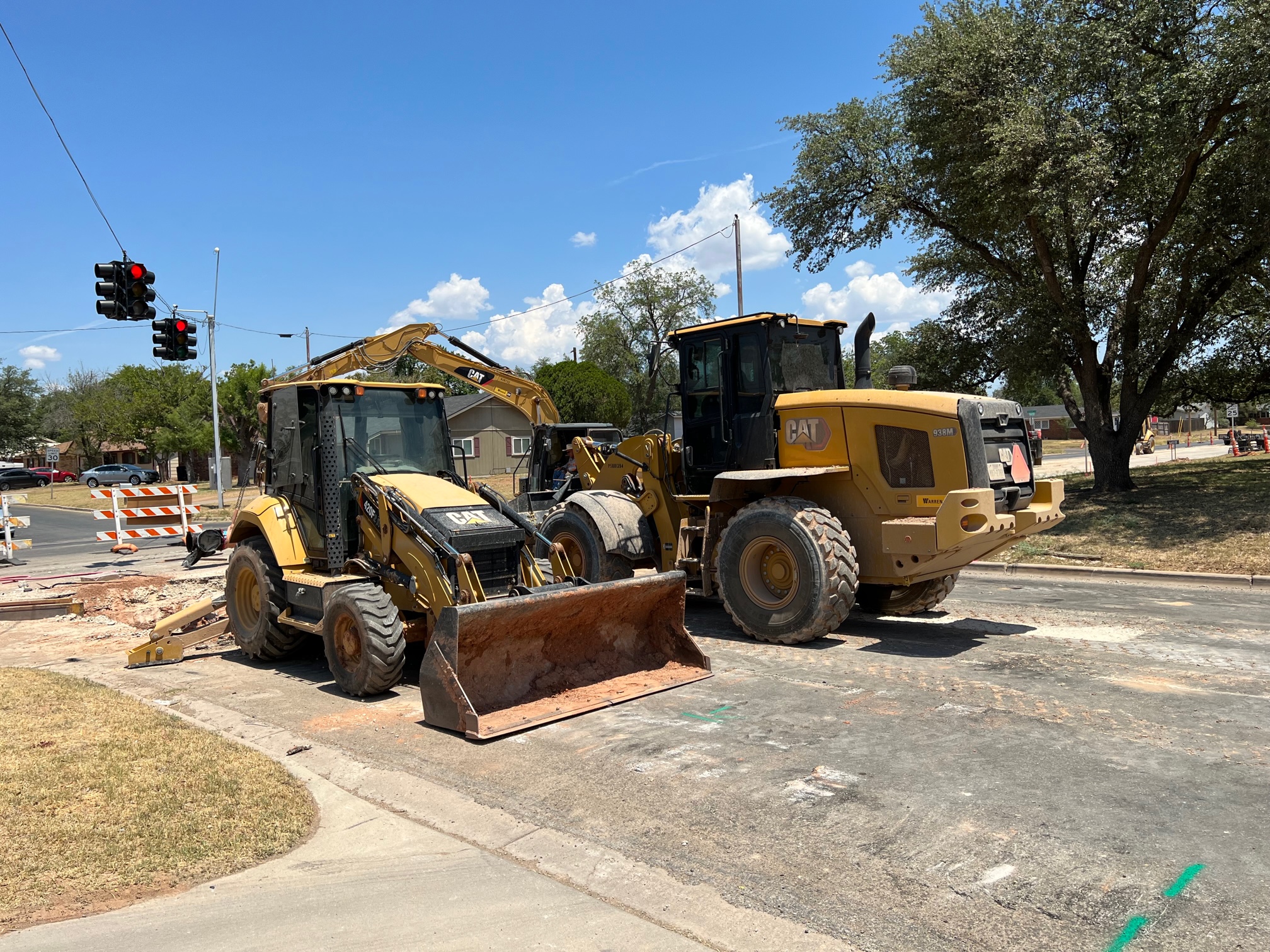 Construction on College Hills at Oxford (LIVE! Photo/Yantis Green)