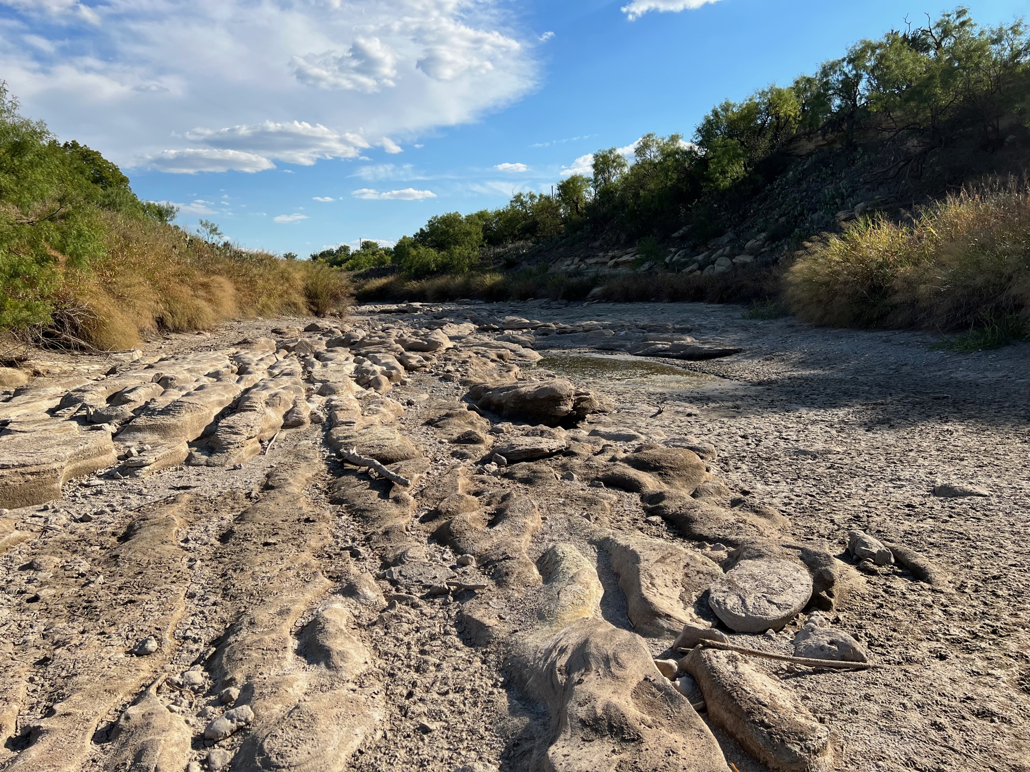 Dry N. Concho River at River Bend Park Oct. 5, 2022 (LIVE! Photo/Yantis Green) Dry N. Concho River at River Bend Park Oct. 5, 2022 (LIVE! Photo/Yantis Green)