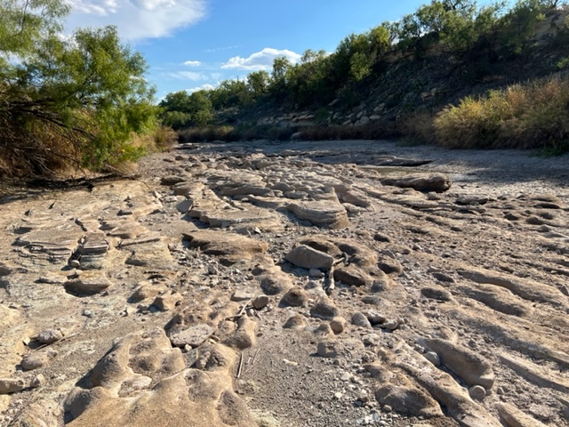 Dry N. Concho River at River Bend Park Oct. 5, 2022 (LIVE! Photo/Yantis Green) Dry N. Concho River at River Bend Park Oct. 5, 2022 (LIVE! Photo/Yantis Green)