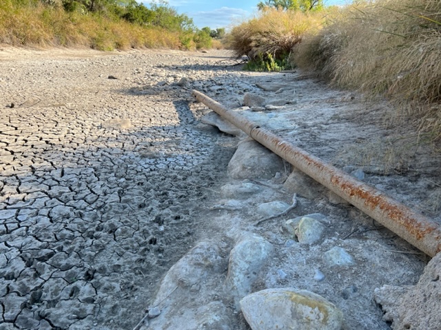 Dry N. Concho River at River Bend Park Oct. 5, 2022 (LIVE! Photo/Yantis Green) Dry N. Concho River at River Bend Park Oct. 5, 2022 (LIVE! Photo/Yantis Green)