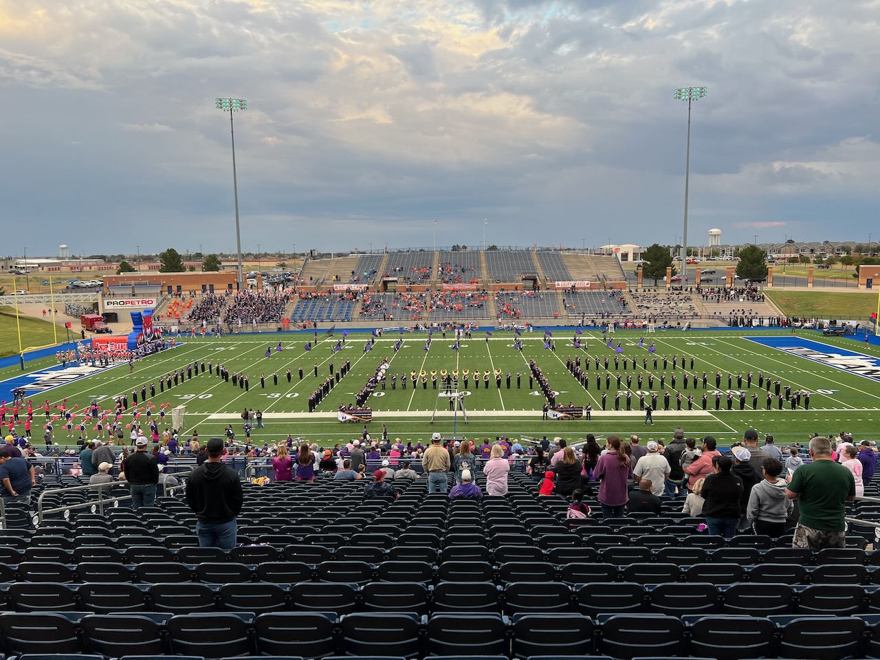 The Midland High School band at the opening of the Midland vs. San Angelo Central football game on Friday, Oct.7, 2022.
