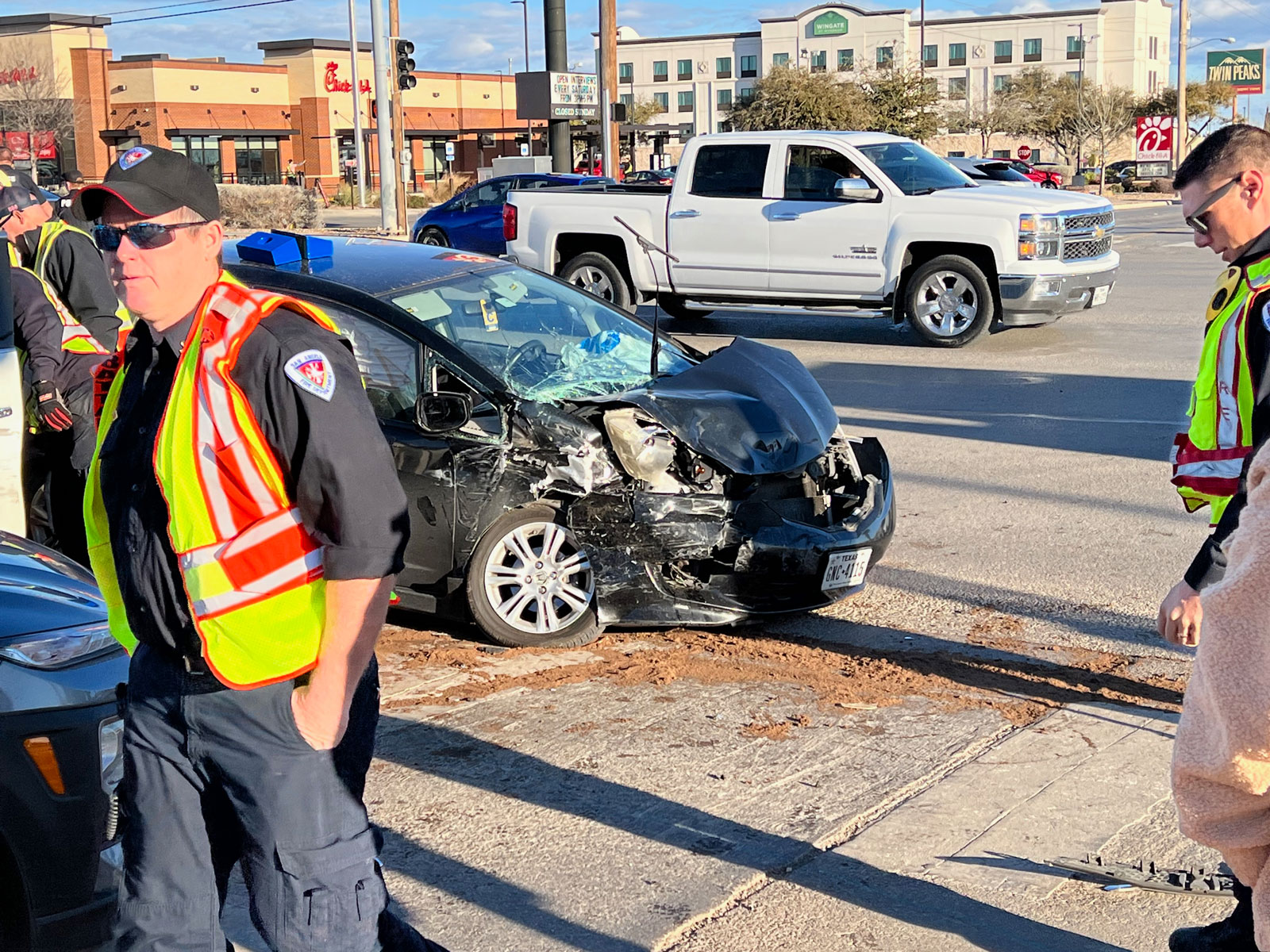 Crash in the Chicken District on Feb. 10, 2023