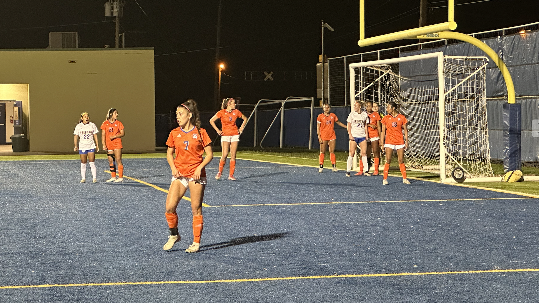 Lady Cats defending a Corner Kick Lady Cats defending a Corner Kick