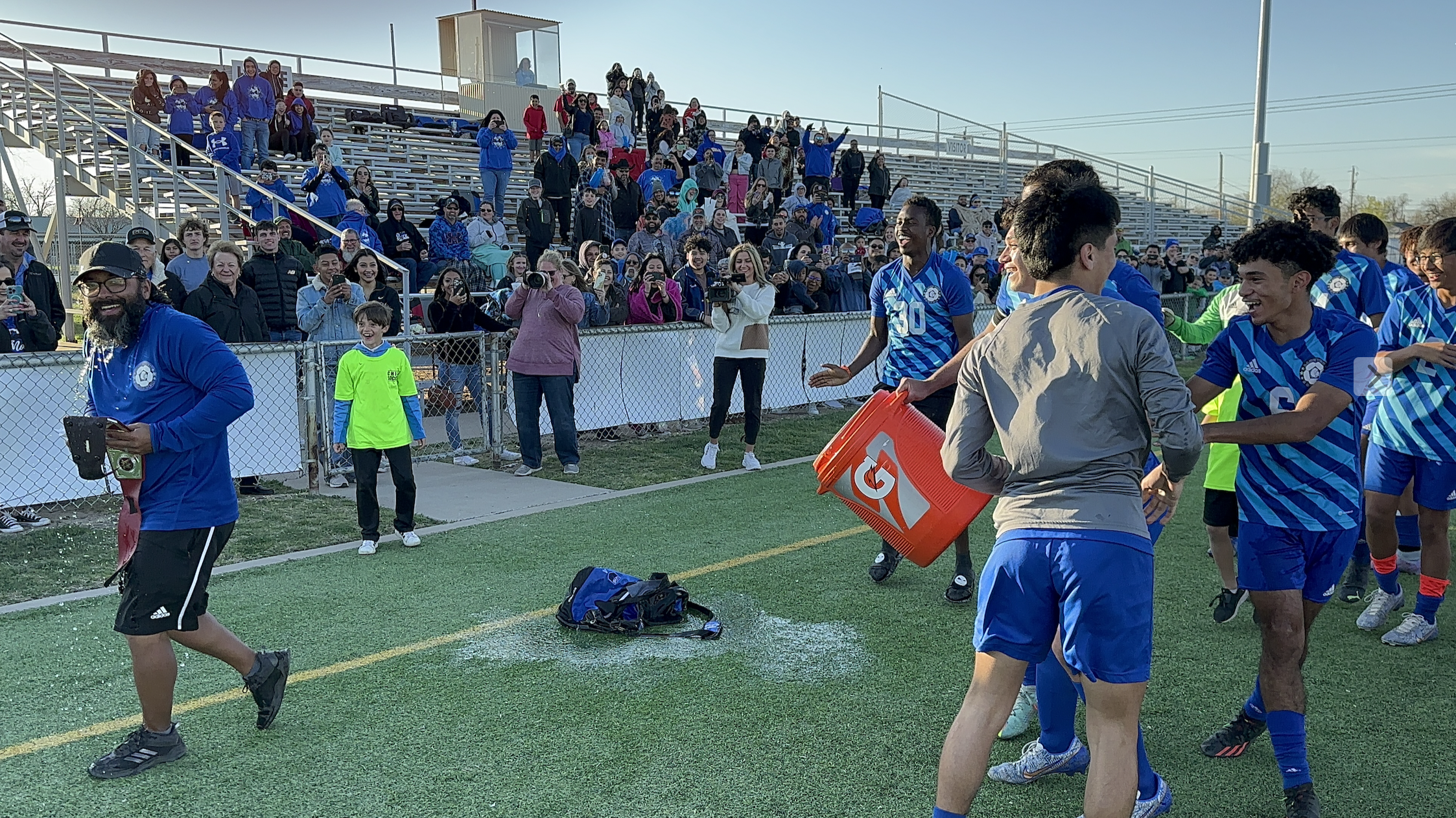Chiefs Gatorade Bath pt. 4