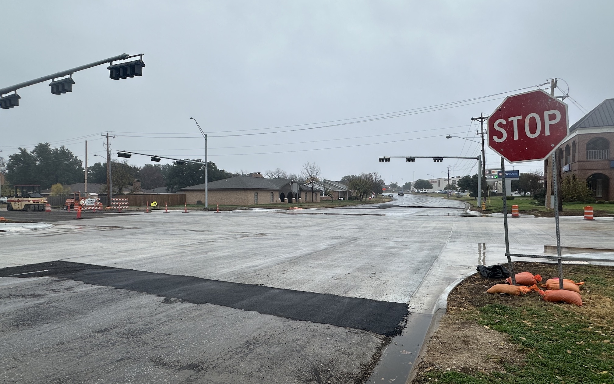 Intersection of College Hills Boulevard and Sunset Drive