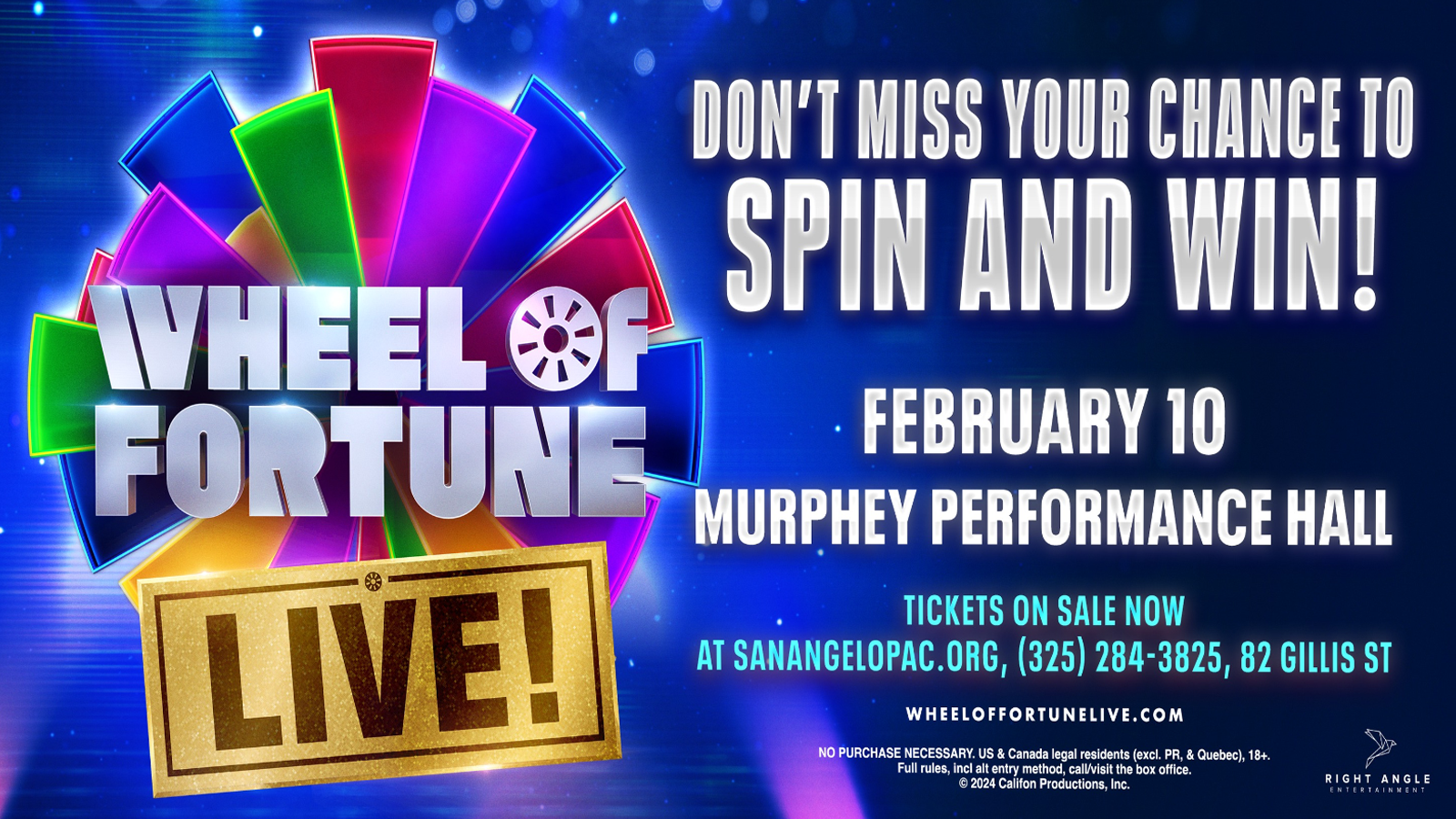 Wheel of Fortune LIVE! | San Angelo LIVE!