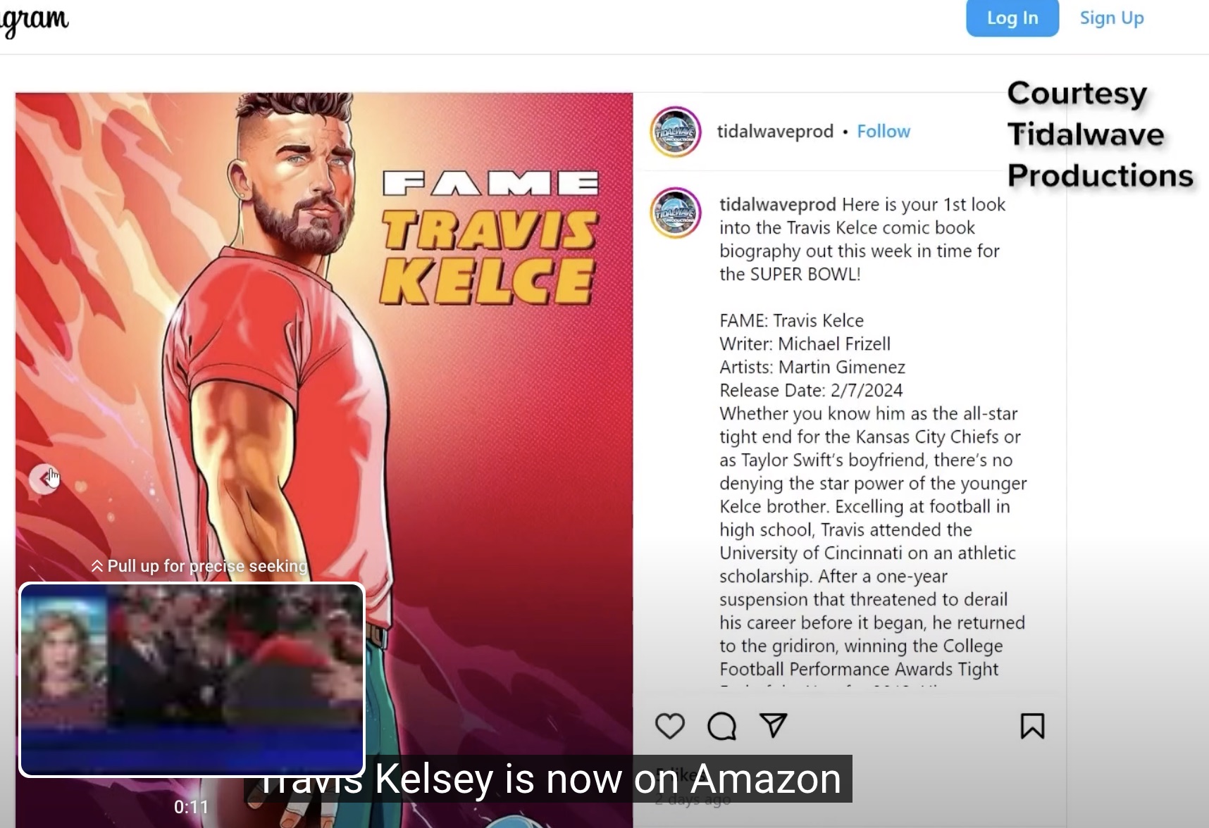 Youtube Video Travis Kelce Comic Book Youtube Video Travis Kelce Comic Book