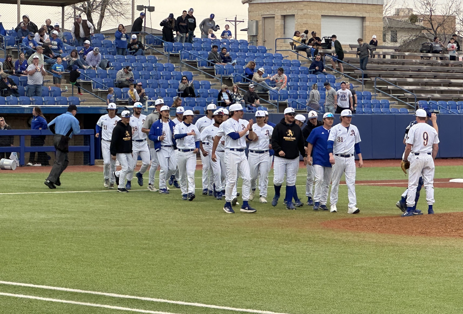 Angelo State in action against Cameron 2024