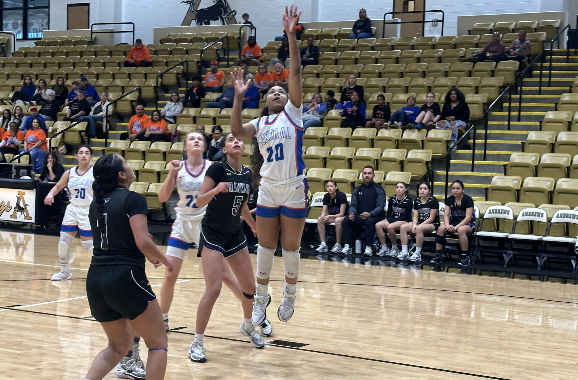 Central Lady Cats in action against El Paso Franklin