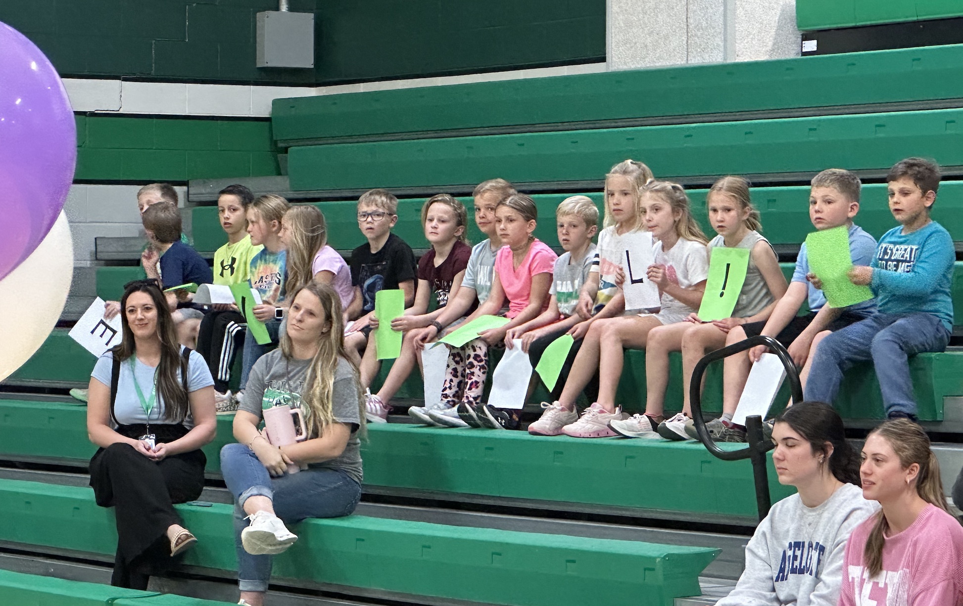 Paige Dickson's PALs 2nd Grade Class showed up to cheer her on at her signing on Wednesday.