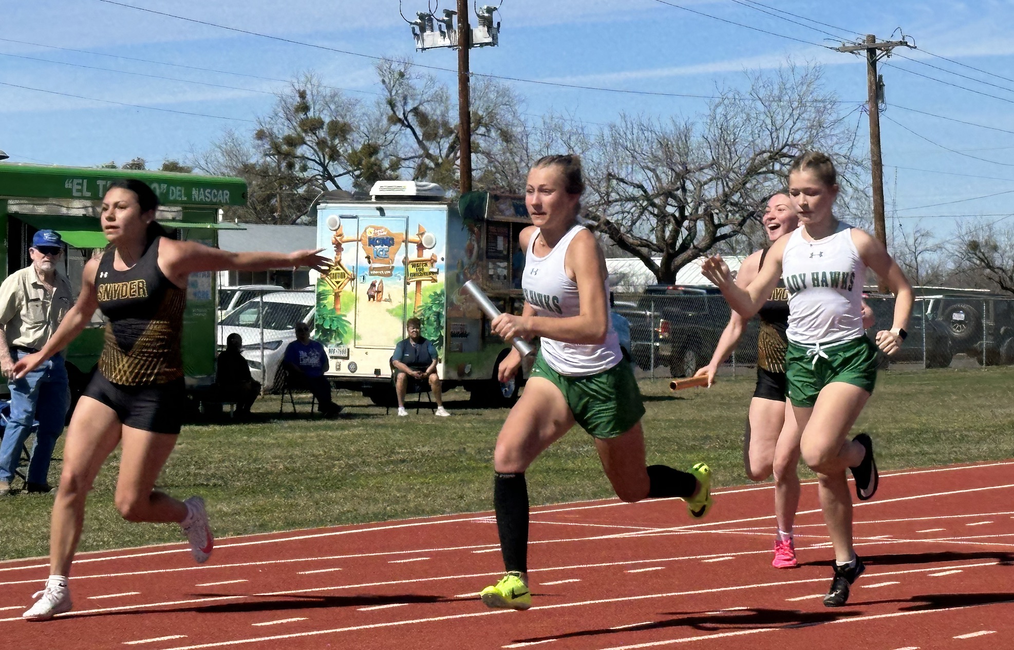 Wall Lady Hawks at the Nat Sawyer Relays