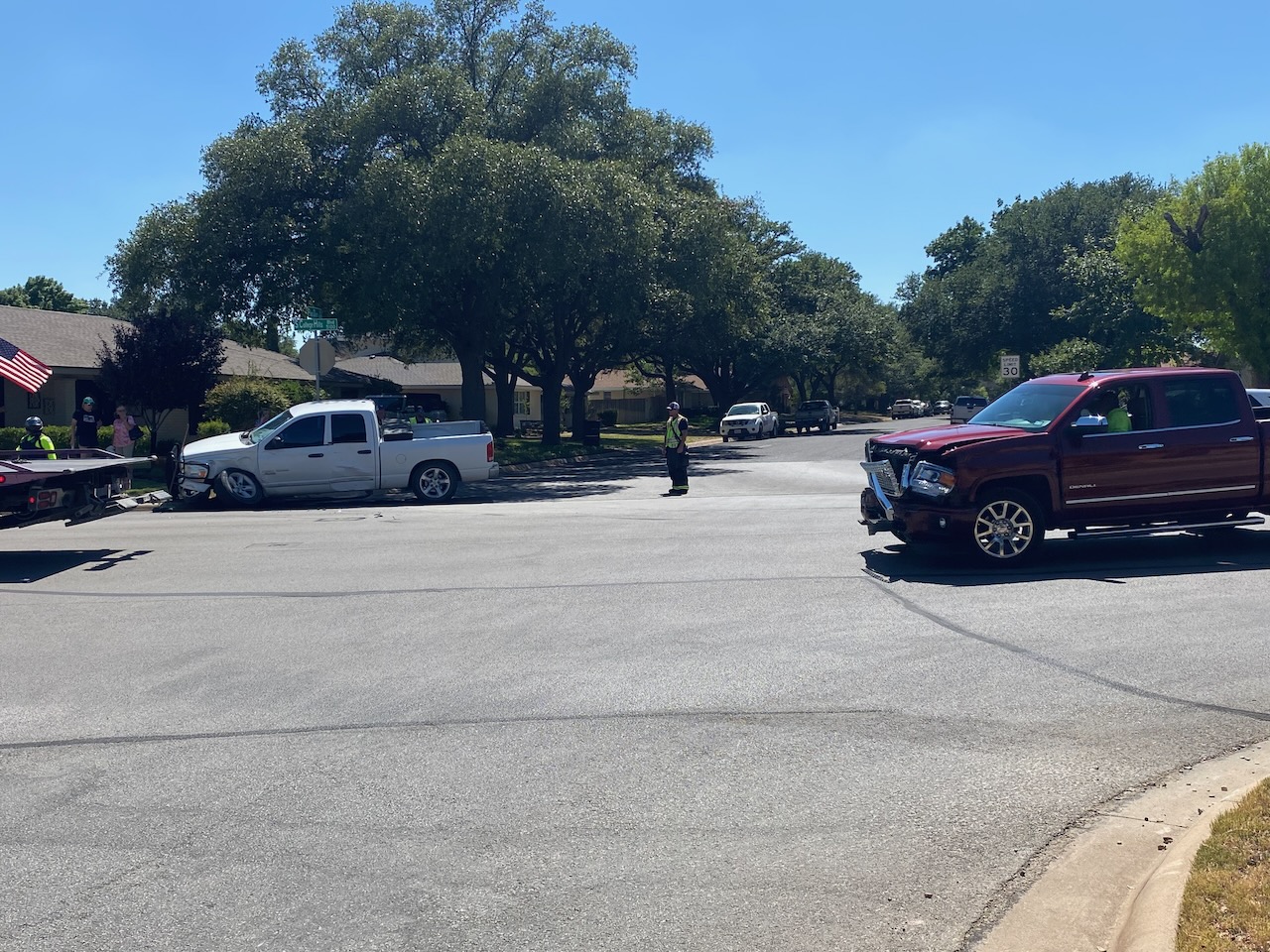 GMC Pickup Clobbers Ram Truck on July 4, 2024. GMC Pickup Clobbers Ram Truck on July 4, 2024.